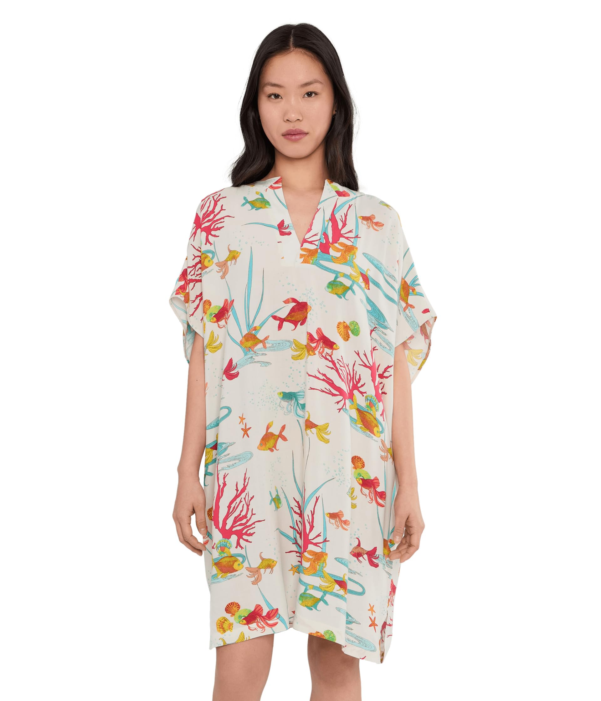 Ocean's Embrace Printed Challis Sleepshirt