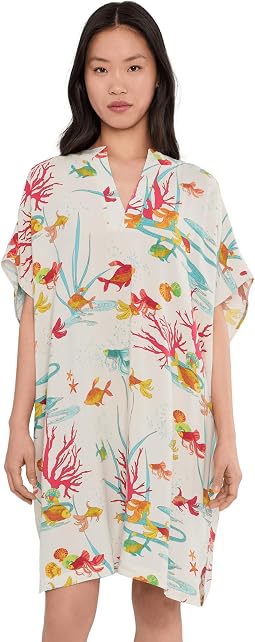 Ocean's Embrace Printed Challis Sleepshirt