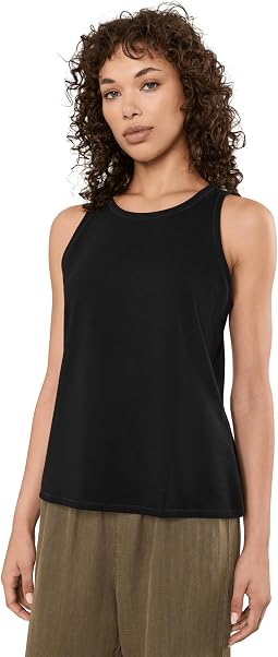 Pima Cotton Stretch Jersey Round Neck Slim Tank
