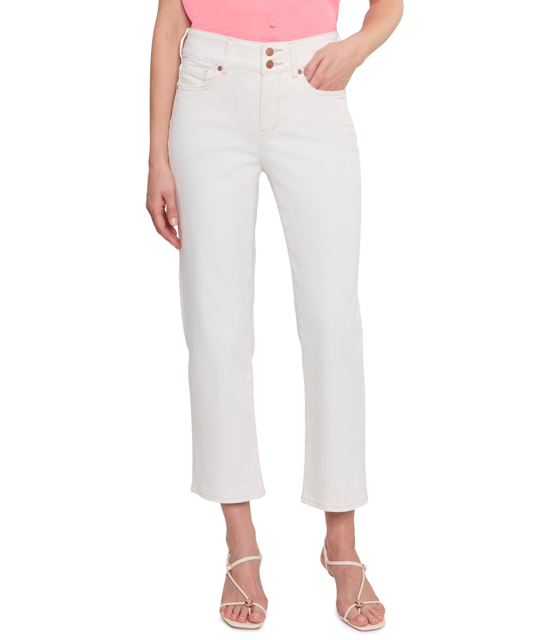 Petite Bailey Relaxed Straight Crop Jeans
