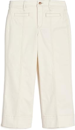 Petite Teresa Wide Leg Ankle Front Seam Jeans Женский