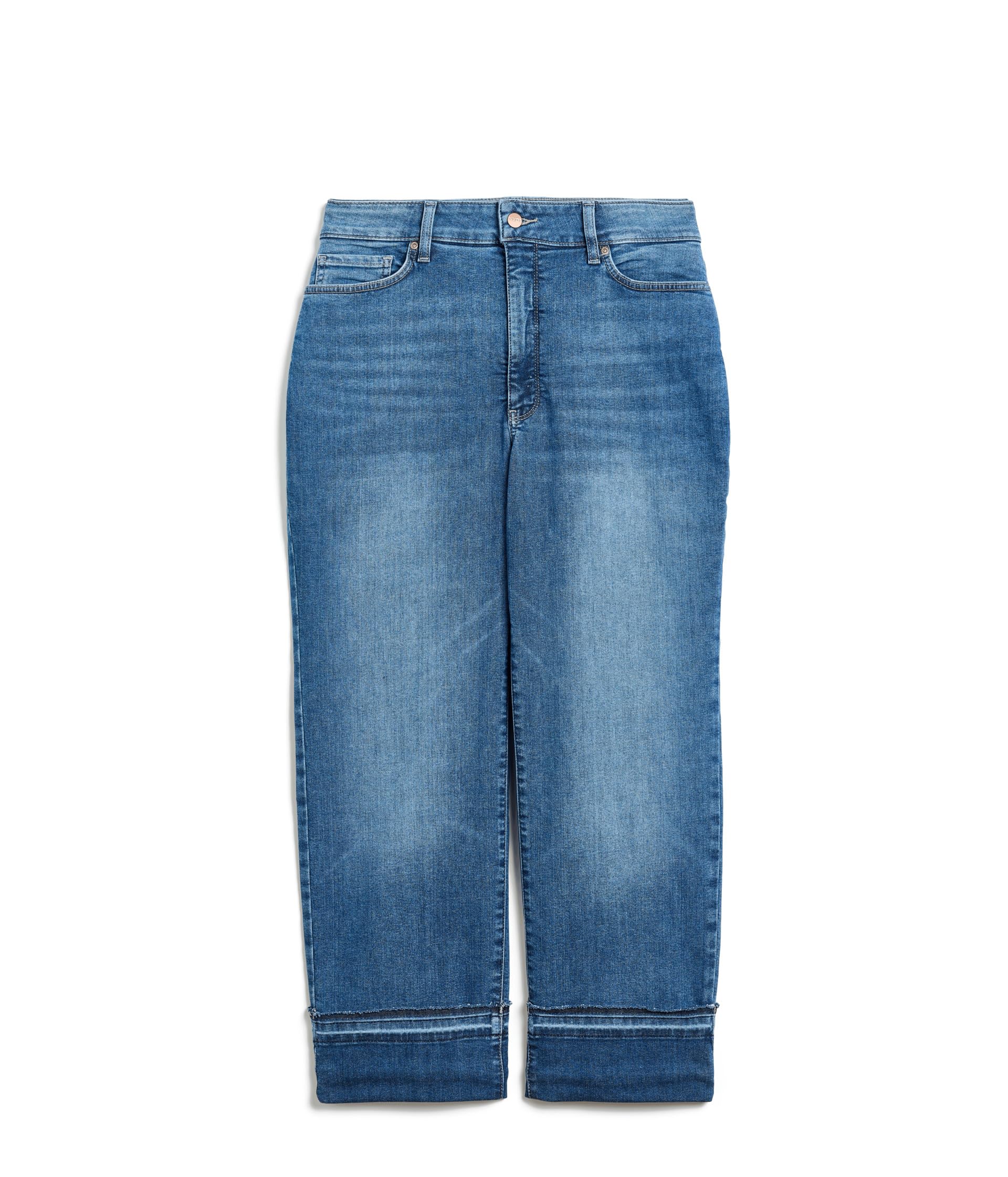 Джинсы NYDJ Bailey Relaxed Straight Ankle Raw Cuff, Plus Size