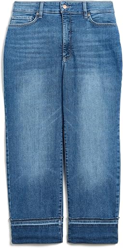 Джинсы NYDJ Bailey Relaxed Straight Ankle Raw Cuff, Plus Size
