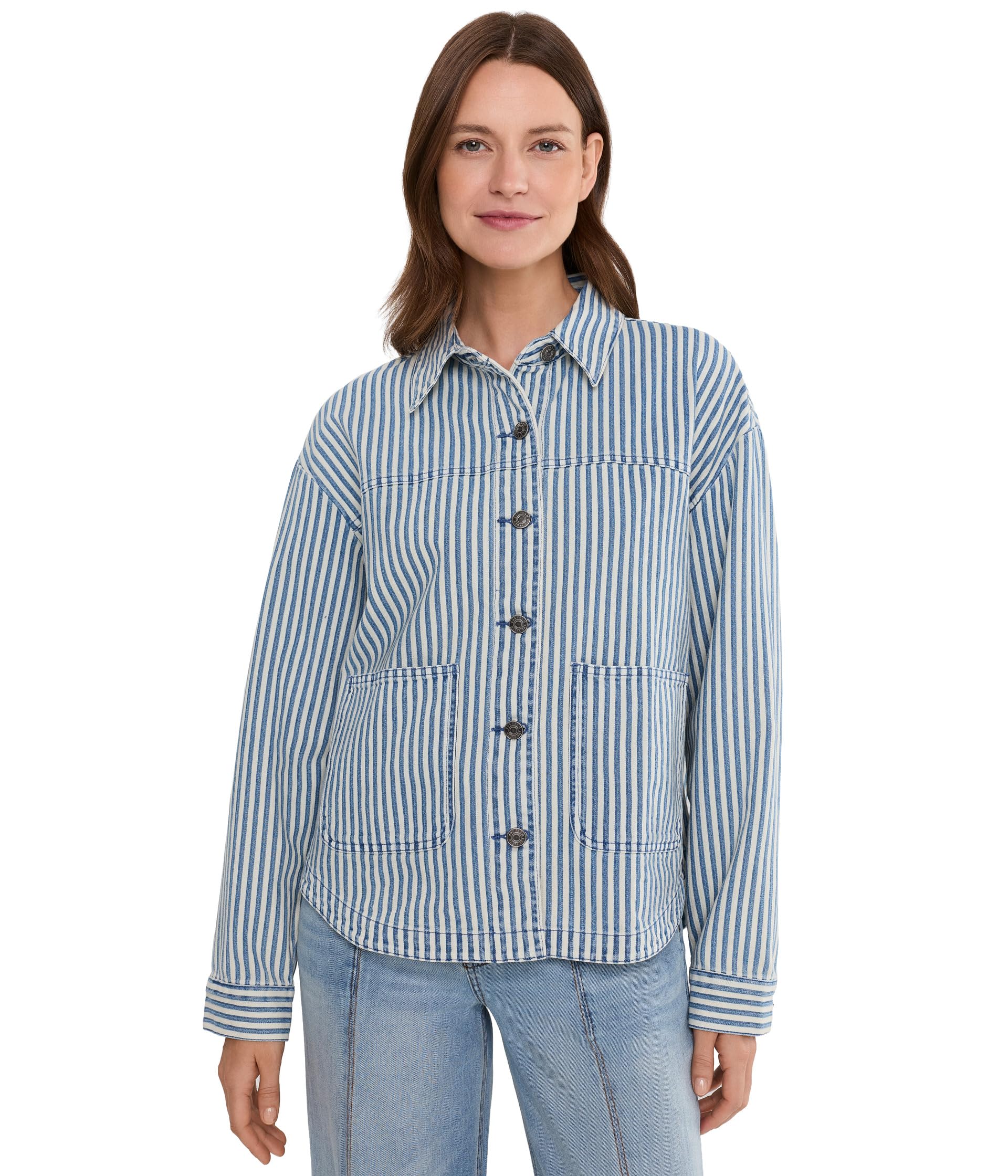 Ellie Stripe Denim Jacket