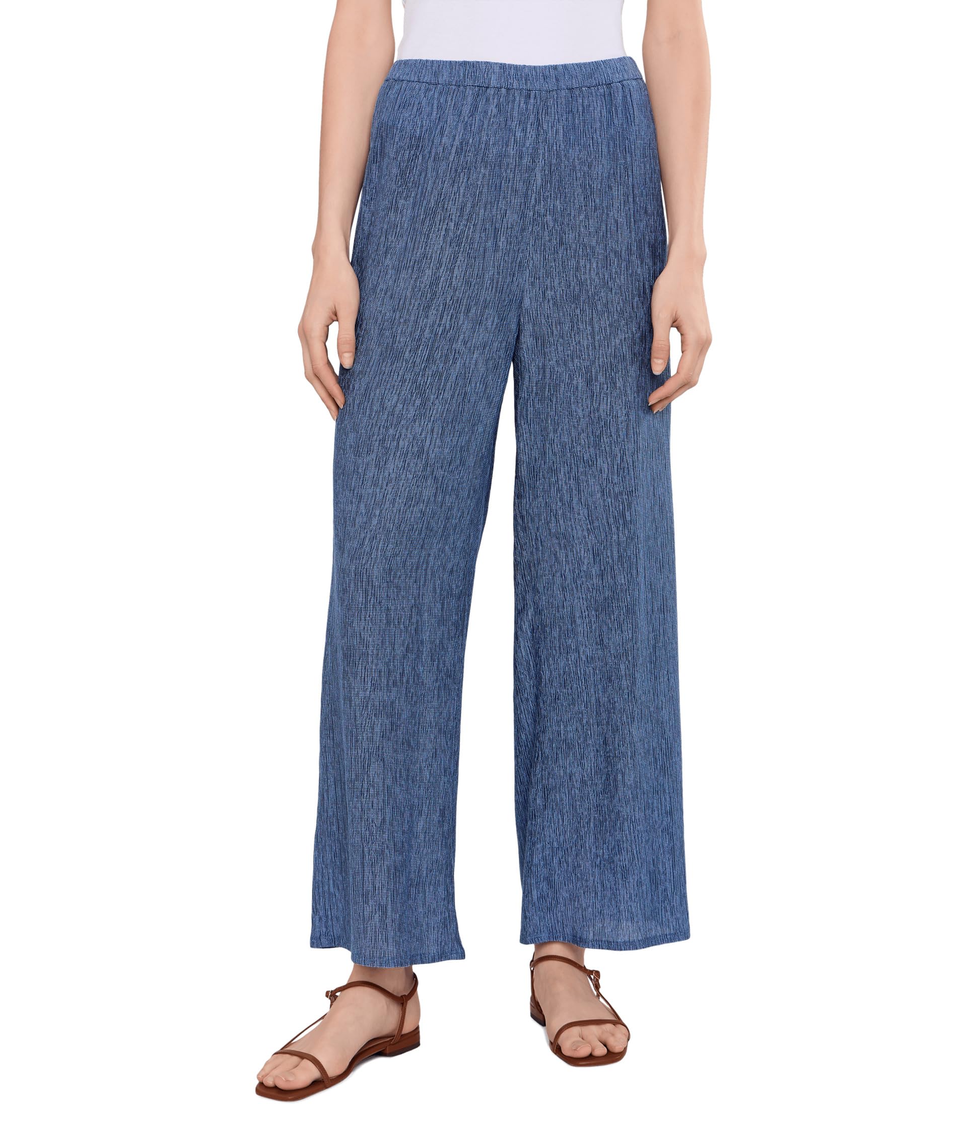 Eileen Fisher Брюки с широкими штанинами Plisse