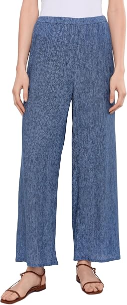 Eileen Fisher Брюки с широкими штанинами Plisse
