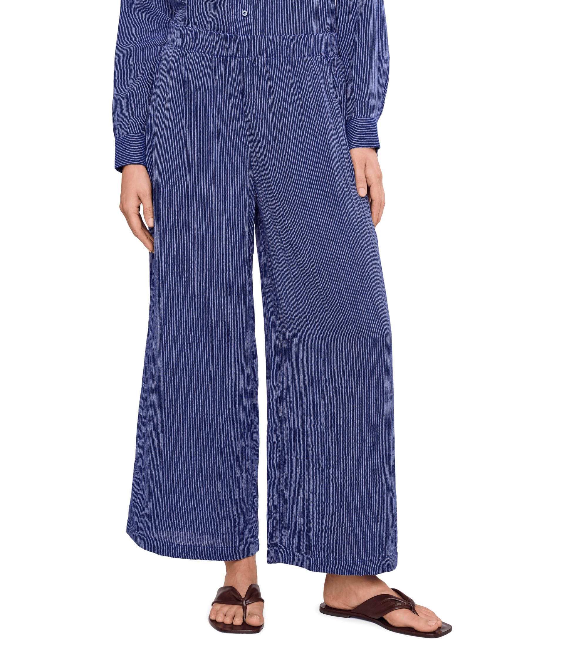 Striped Organic Cotton Gauze брюки Женский