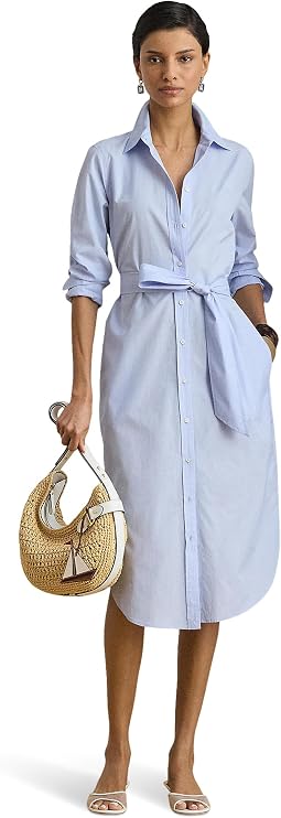 End-On-End Cotton Shirtdress