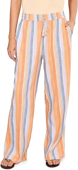 Mid-Rise Pull-on Drawstring Waistband Wide Leg Pant Женский