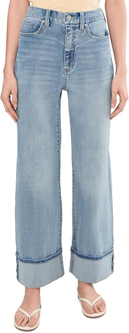Женские джинсы Liverpool Los Angeles Morgan High-Rise Cuffed Wide Leg 30" Inseam