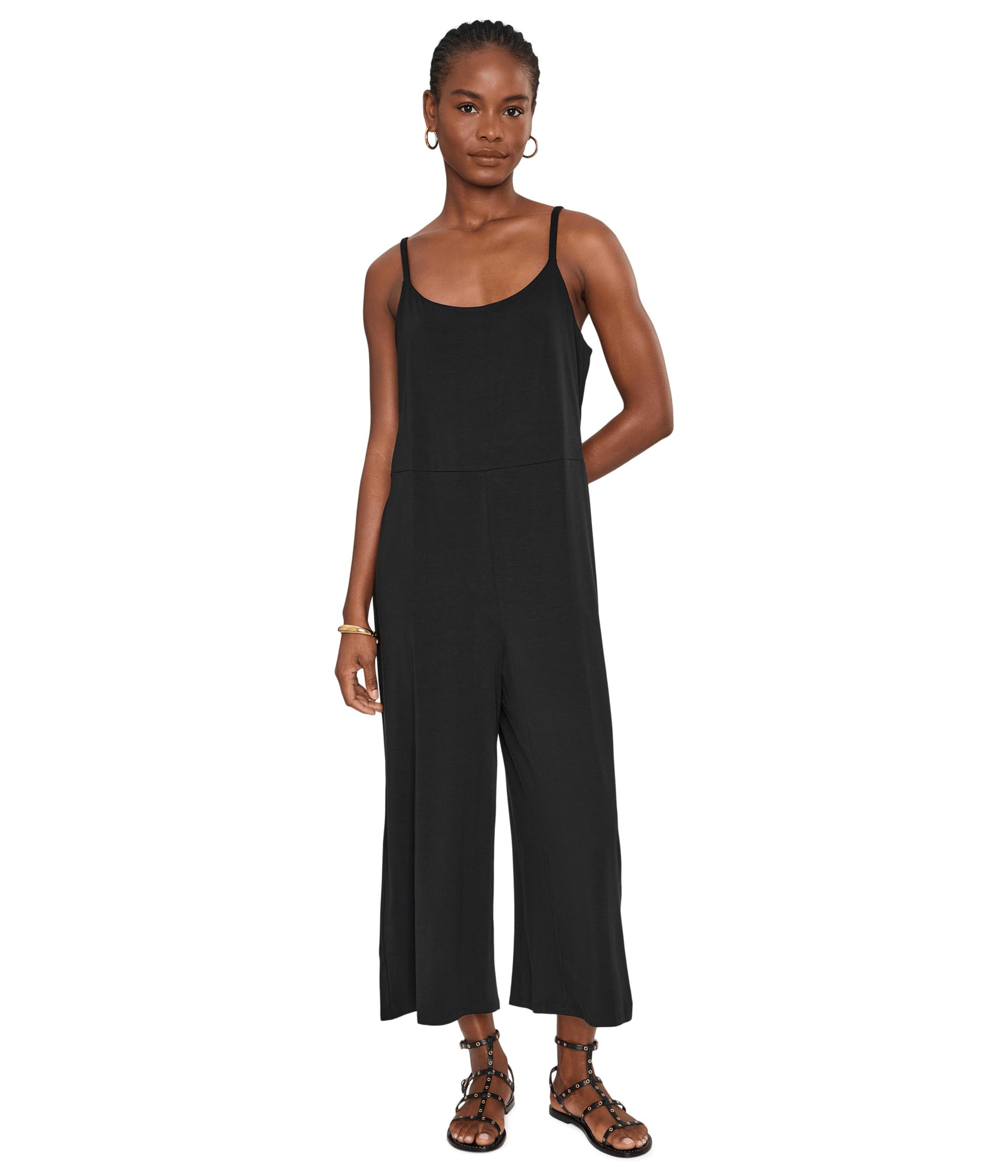 Fine Stretch Jersey Knit Cami Jumpsuit