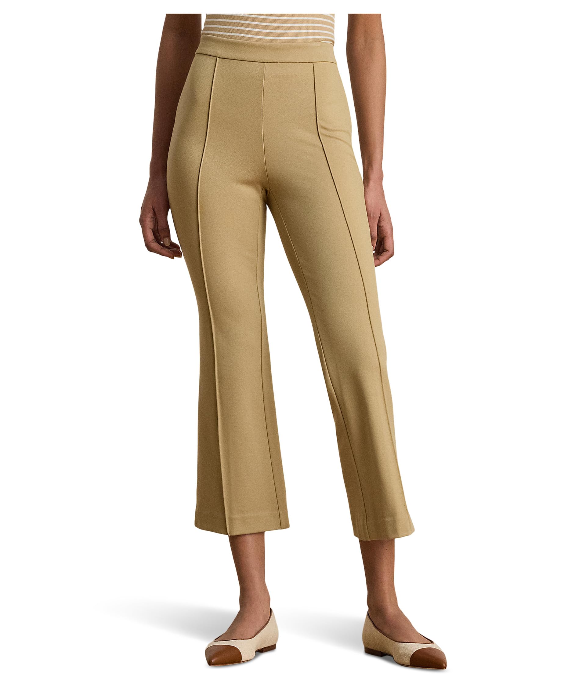 Twill Flare Ankle Pants