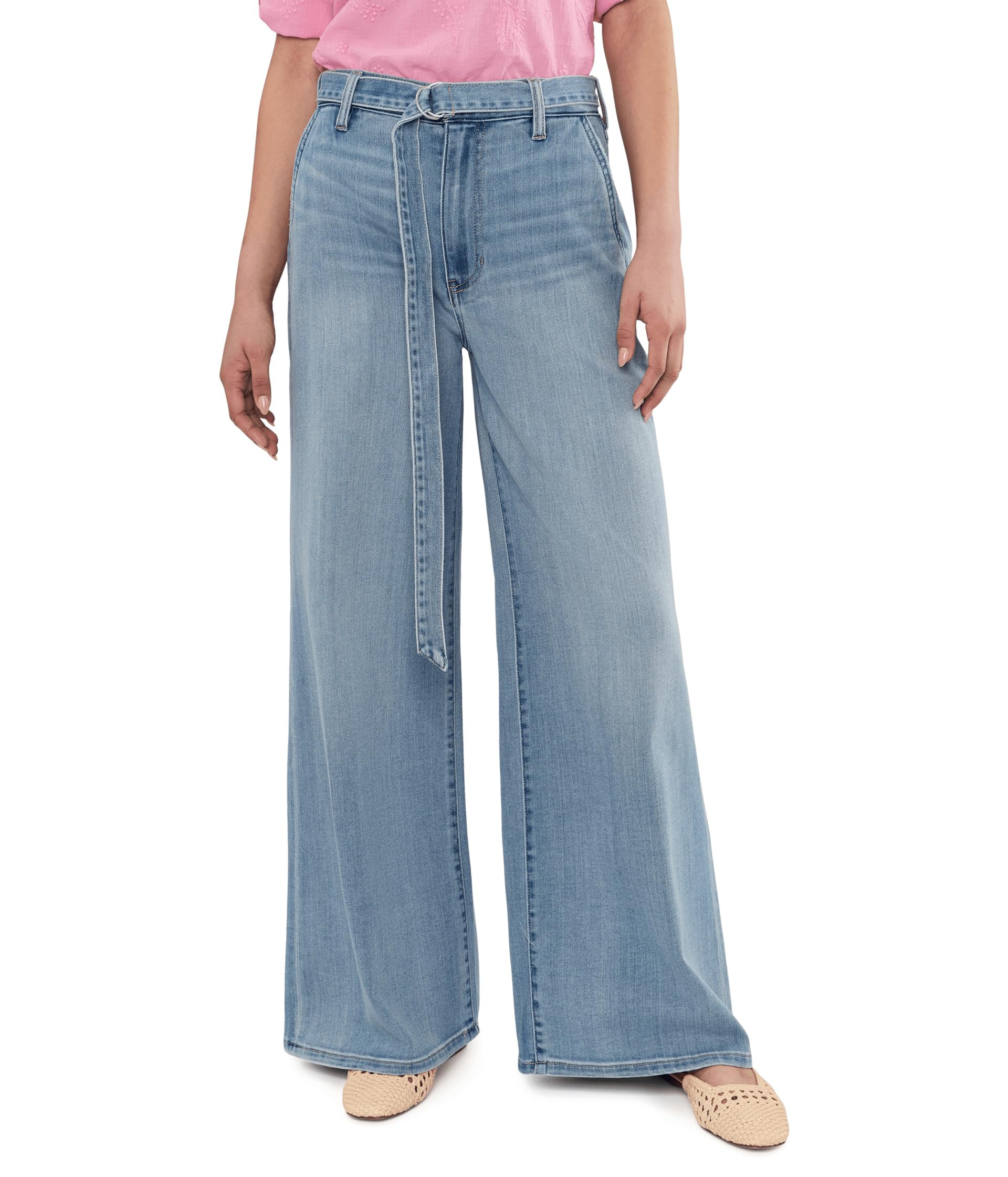 High-Rise Super Stride Jeans With Belt 32" Inseam