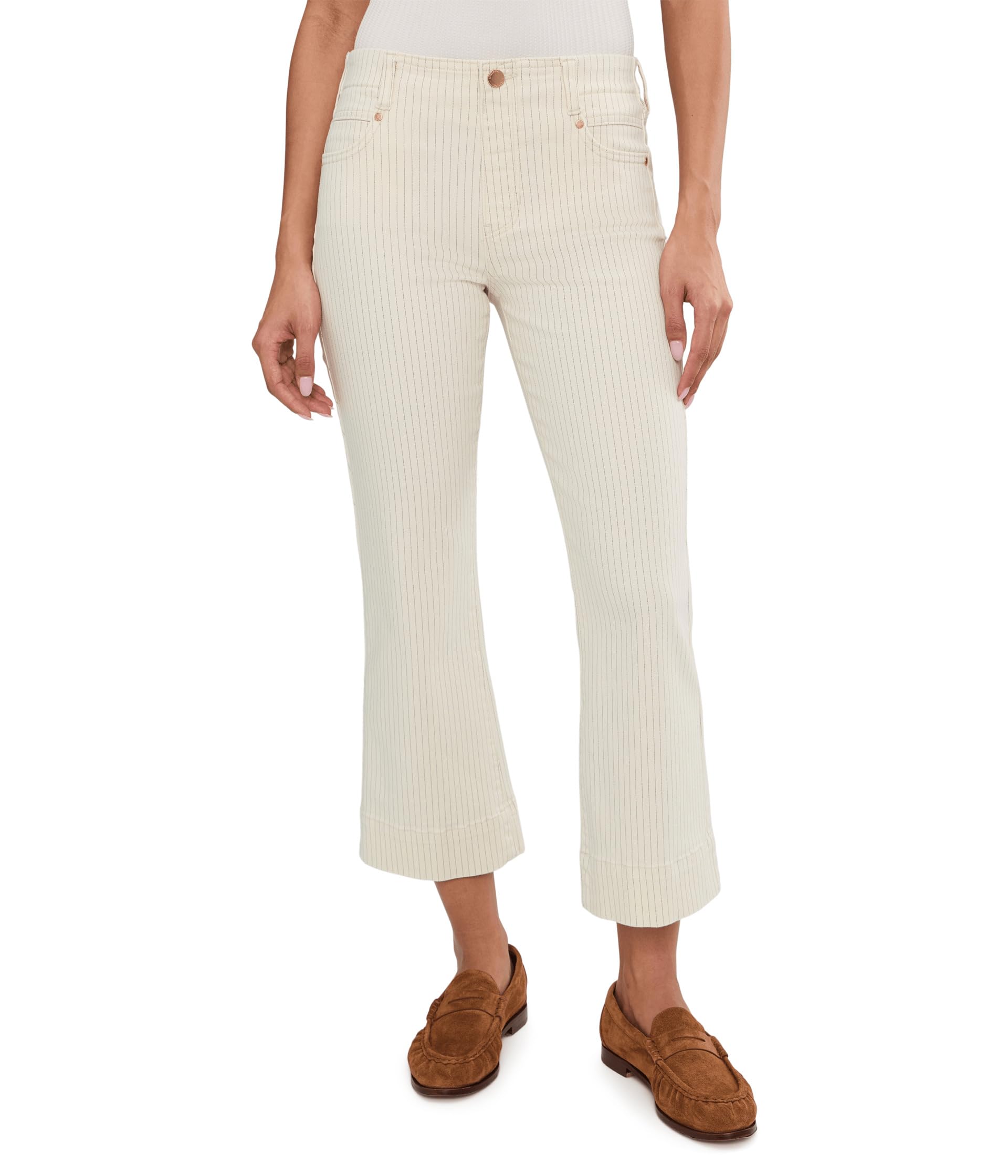 Джинсы Mid-Rise Gia Glider Crop Flare With Wide Hem 27" Inseam