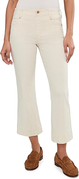 Джинсы Mid-Rise Gia Glider Crop Flare With Wide Hem 27" Inseam