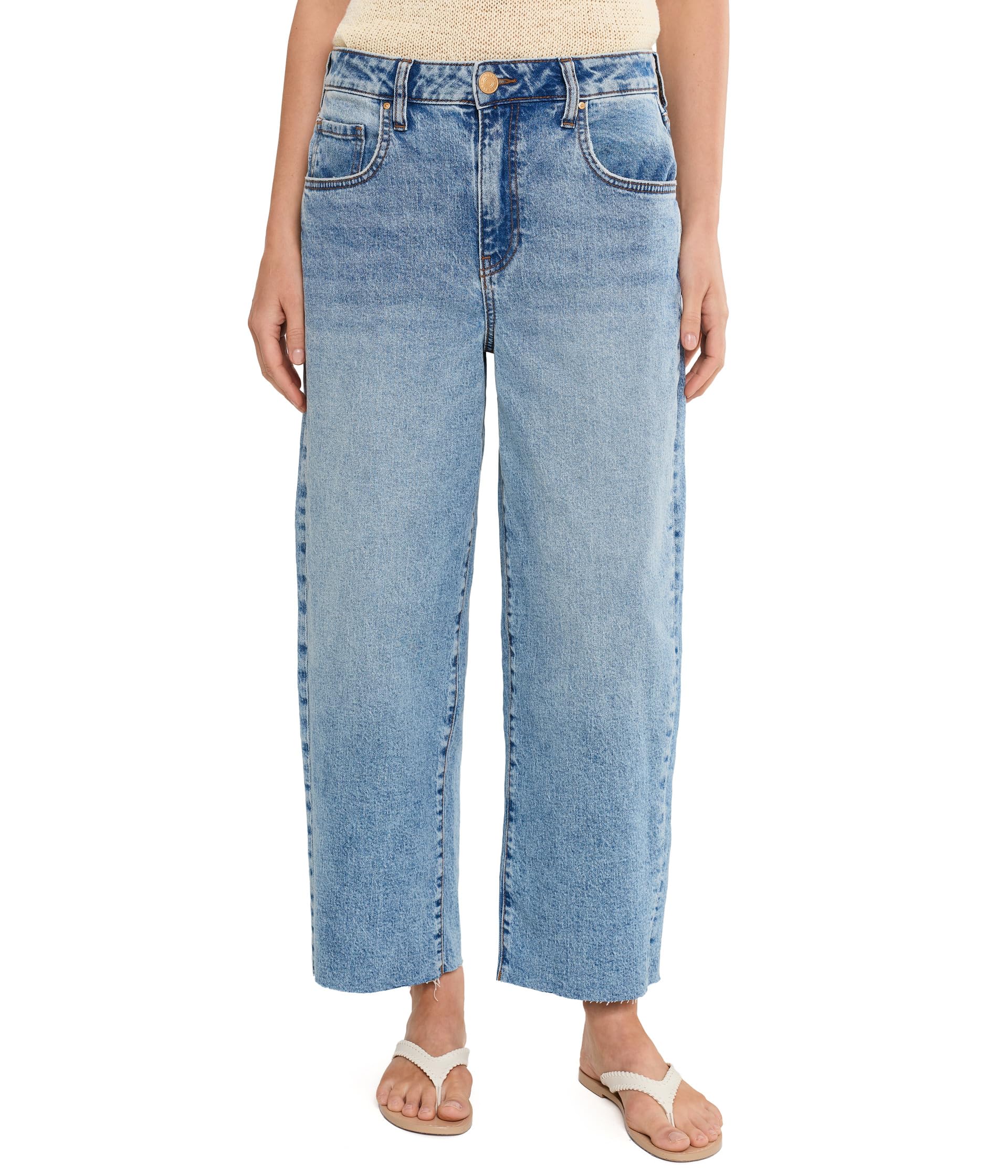 Gwen High-Rise Wide Leg Slouchy Raw Hem