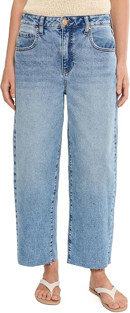 Женские джинсы Gwen High-Rise Wide Leg Slouchy Raw Hem