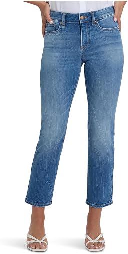 Джинсы Petite Marilyn Straight Ankle Floral Pocket