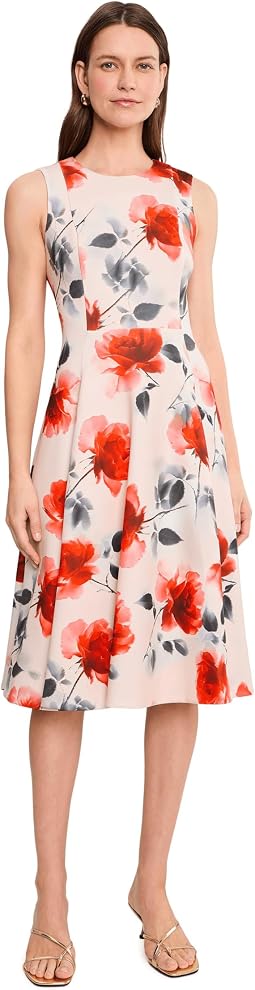 Женское платье А-силуэта Scuba Sleeveless Floral