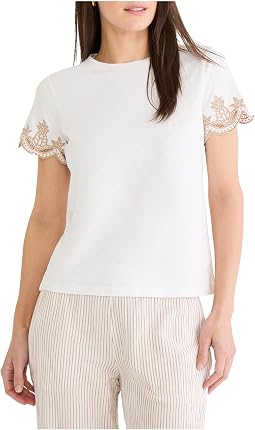 Deco Sleeve Cotton Slub Tee