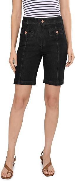NYDJ Ella Denim Button Welt Pocket Shorts женские шорты