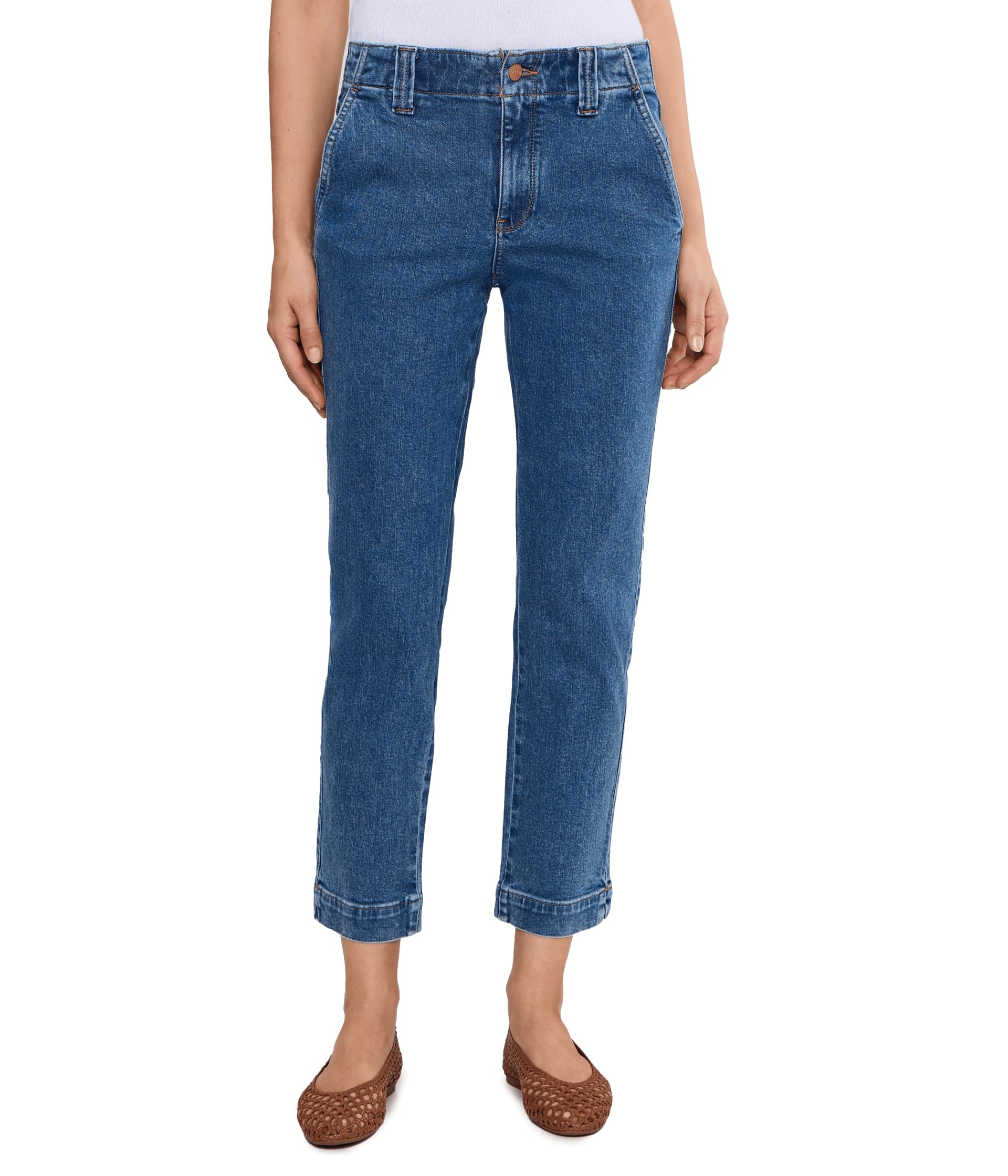 Sheri Slim Straight Ankle Jeans