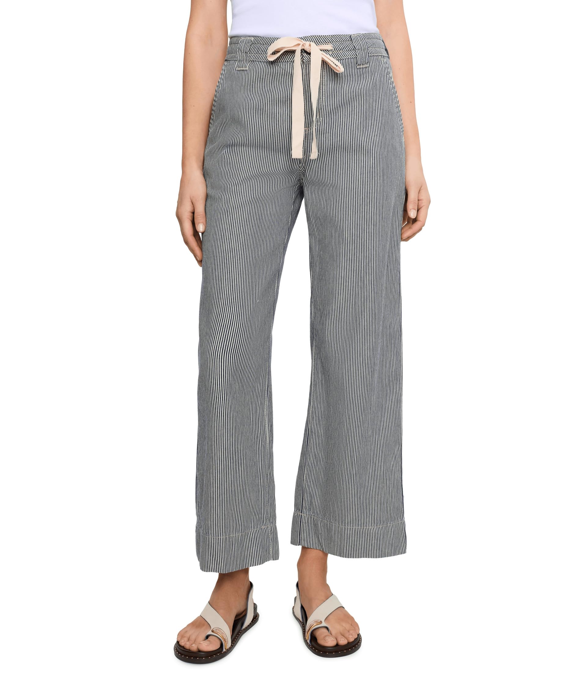 Брюки Lily Stripe укороченные