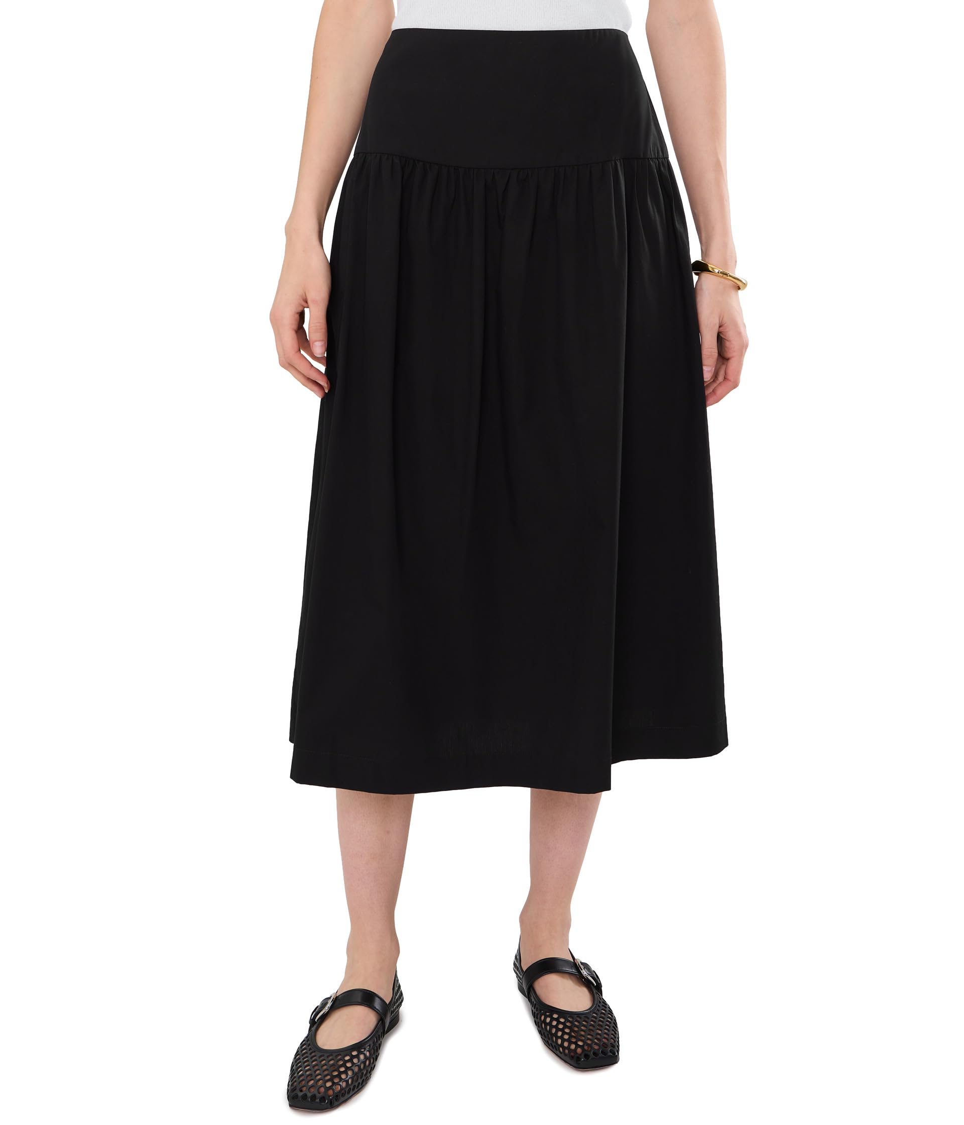 Matter Of Time Poplin Skirt