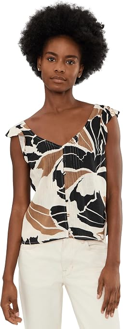 Within Time Button Linen Shell