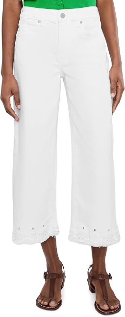 Джинсы Petite Mid-rise Stride Crop Wide Leg