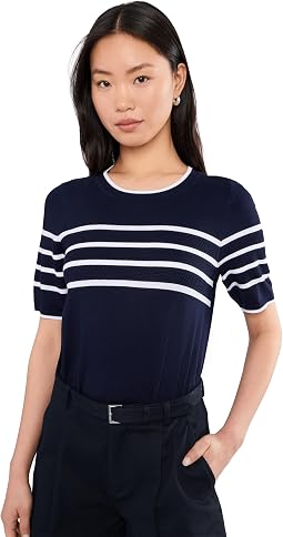 Женский джемпер Petite Short Sleeve Crew Neck Sweater