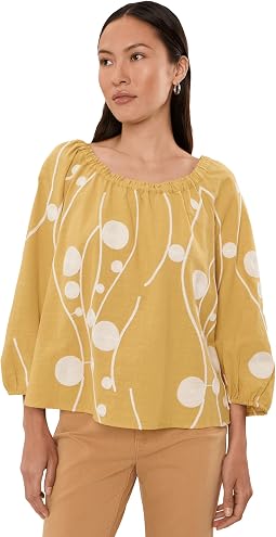 Yellow Cream Embroidery