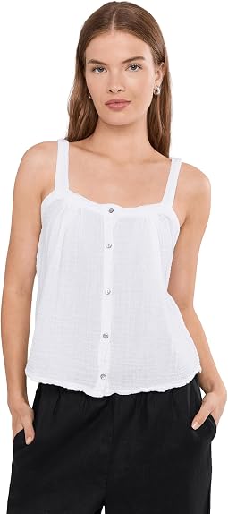 Mavi Button-Front Shirred Cami