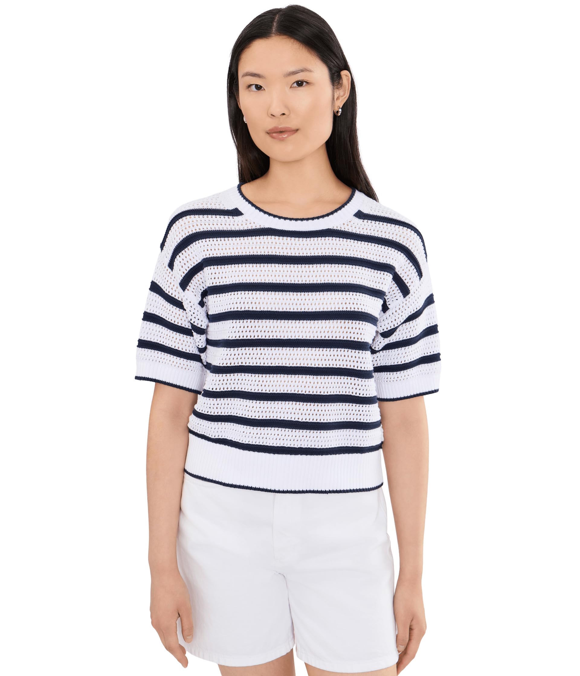 Beckham Short Sleeve Stripe Sweater