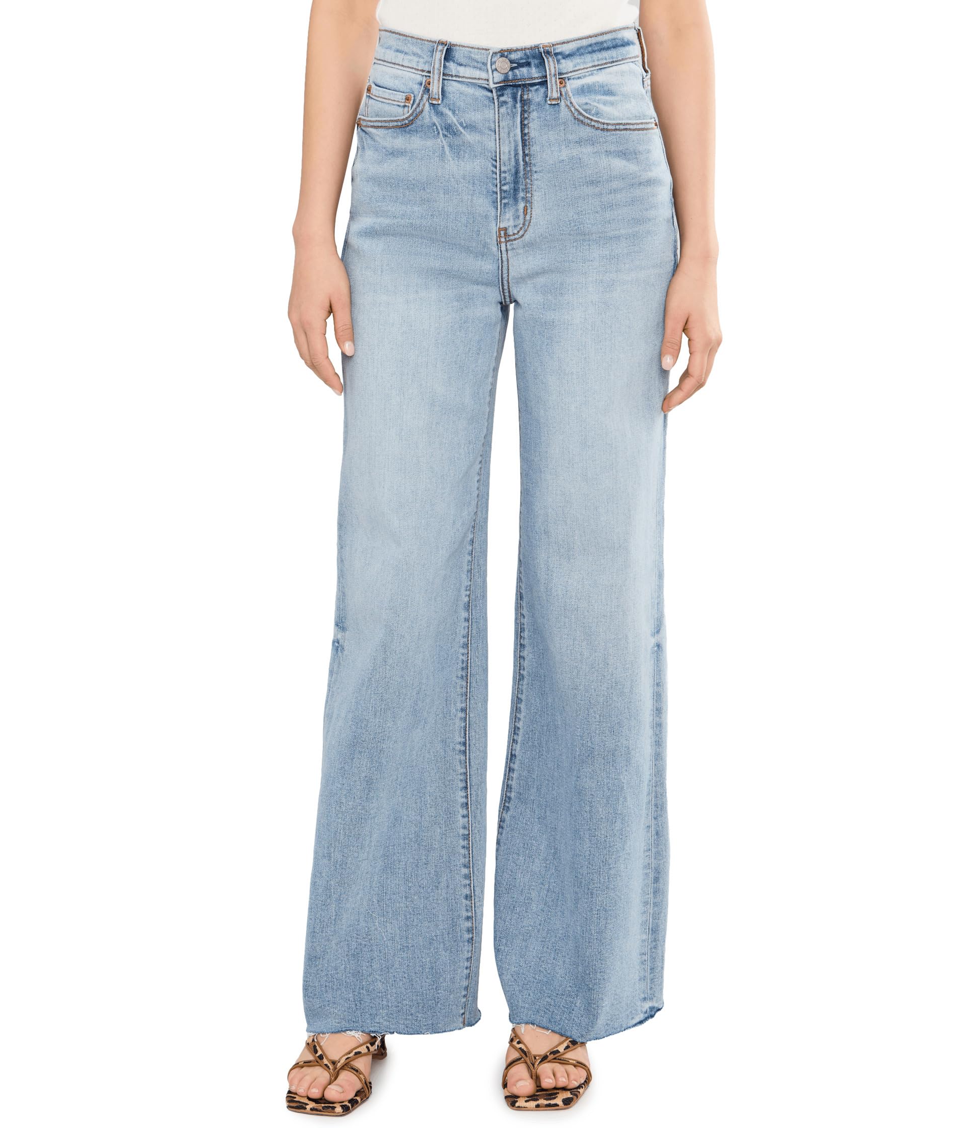 Far Out High-rise Wide Leg In Fools Gold