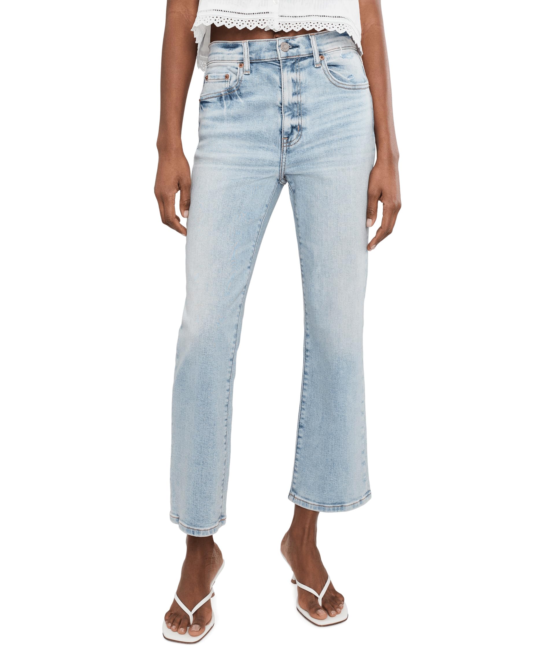 Shy Girl High-rise Crop Flare In Miracle