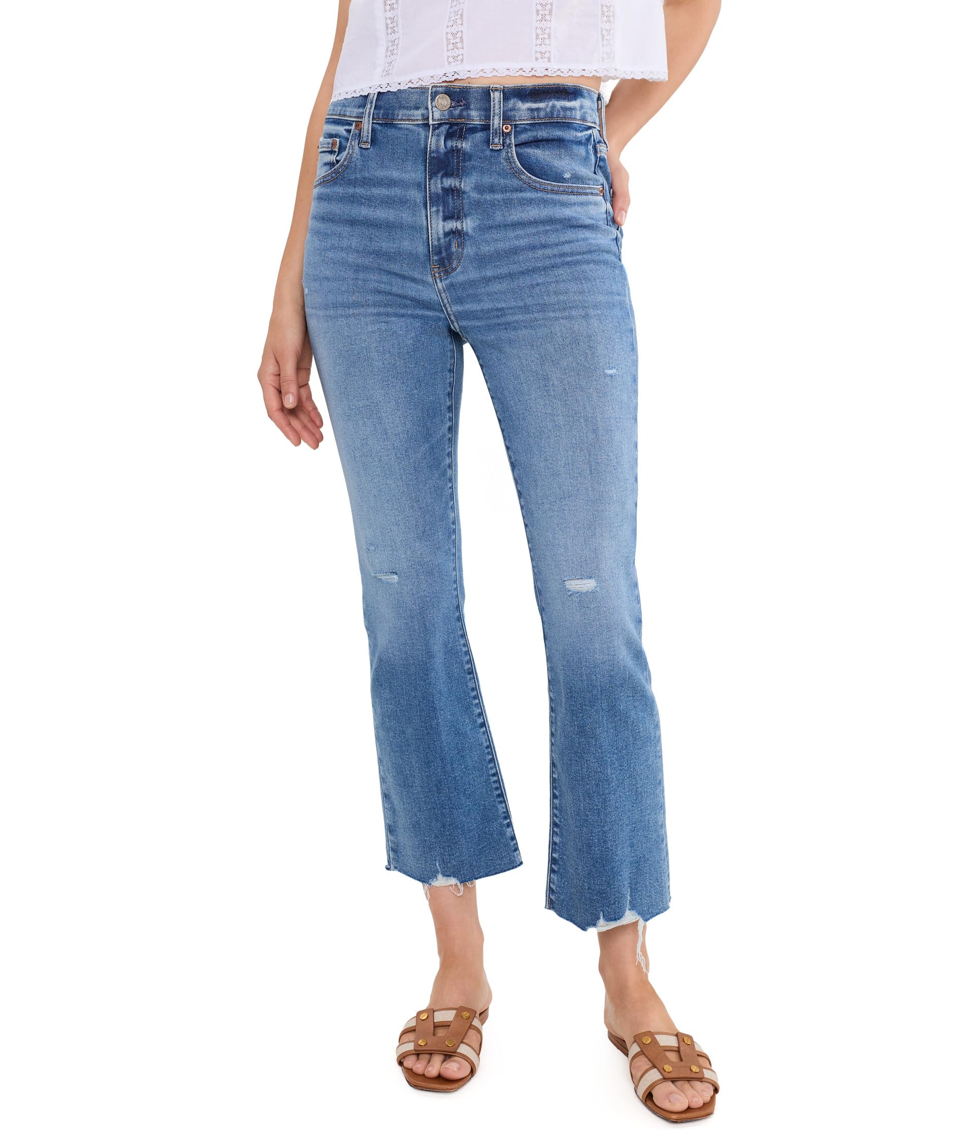 Джинсы Shy Girl High-rise Crop Flare, цвет Wide Awake Vintage