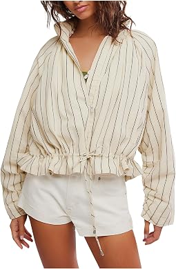 Devon Striped Balloon Jacket