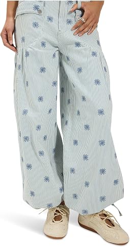 Джинсы Free People Lotus Embr Railroad