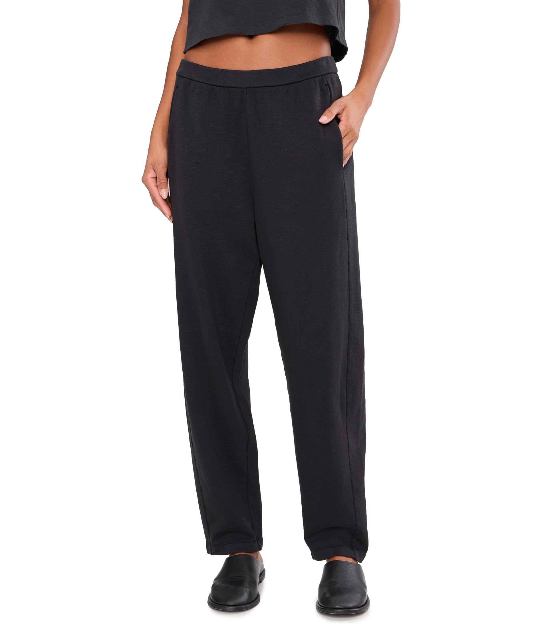 Garment Dyed Terry Slouch Ankle Pant