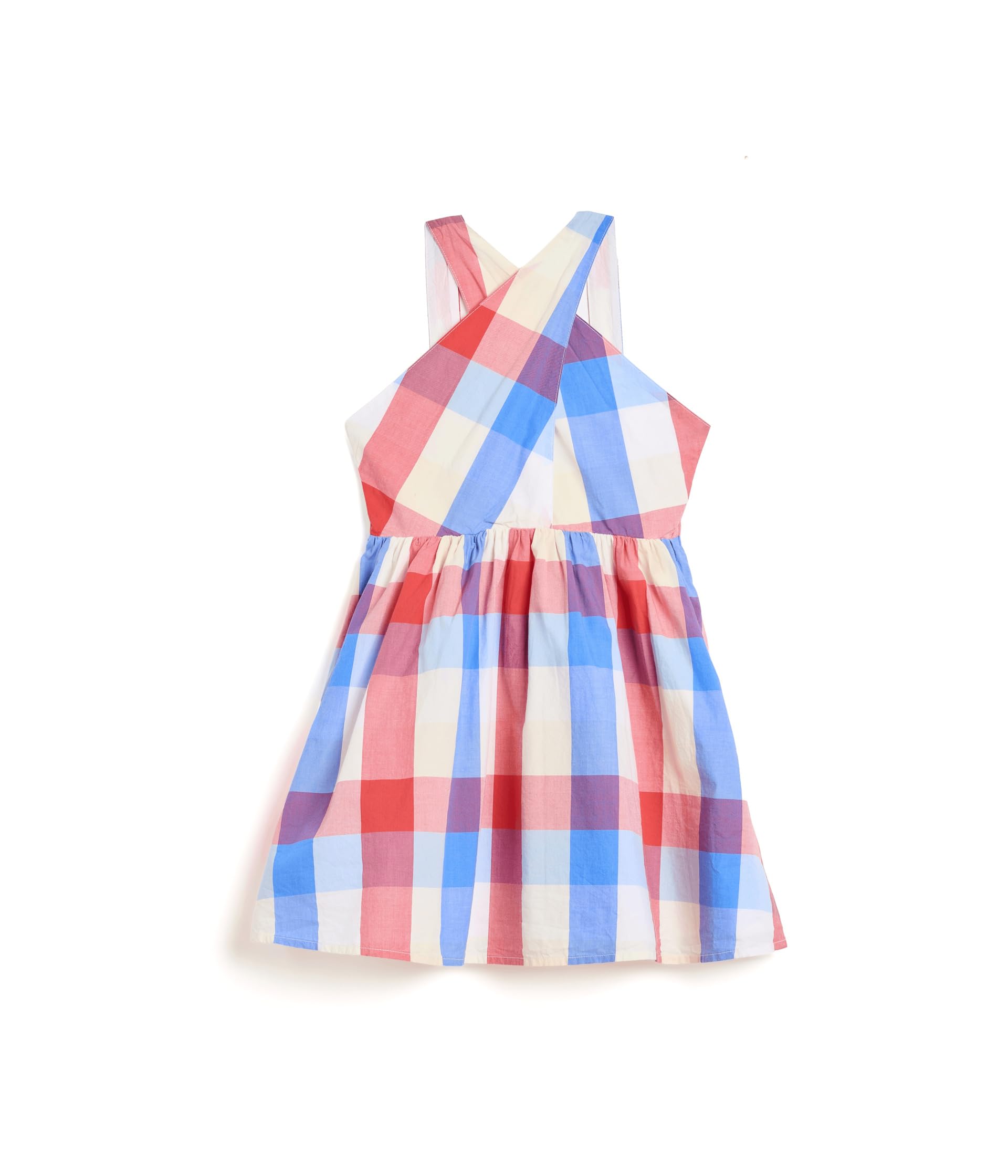 Детское платье в клетку Plaid Halter Dress