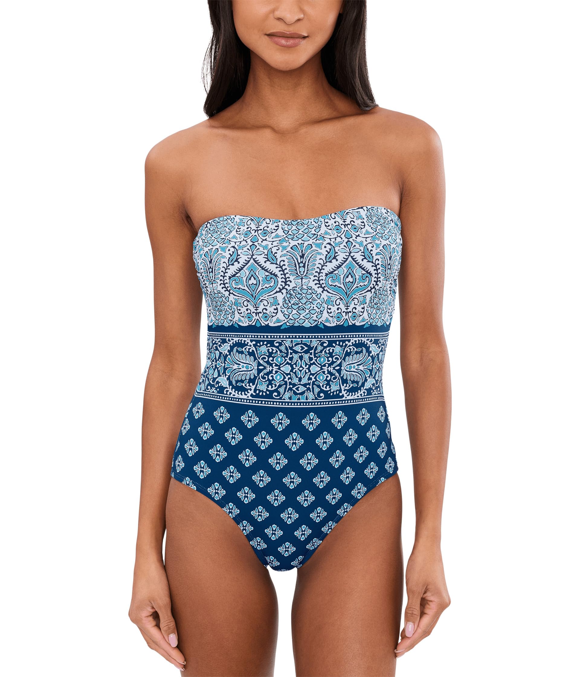Noble Pineapple Bandeau one-piece