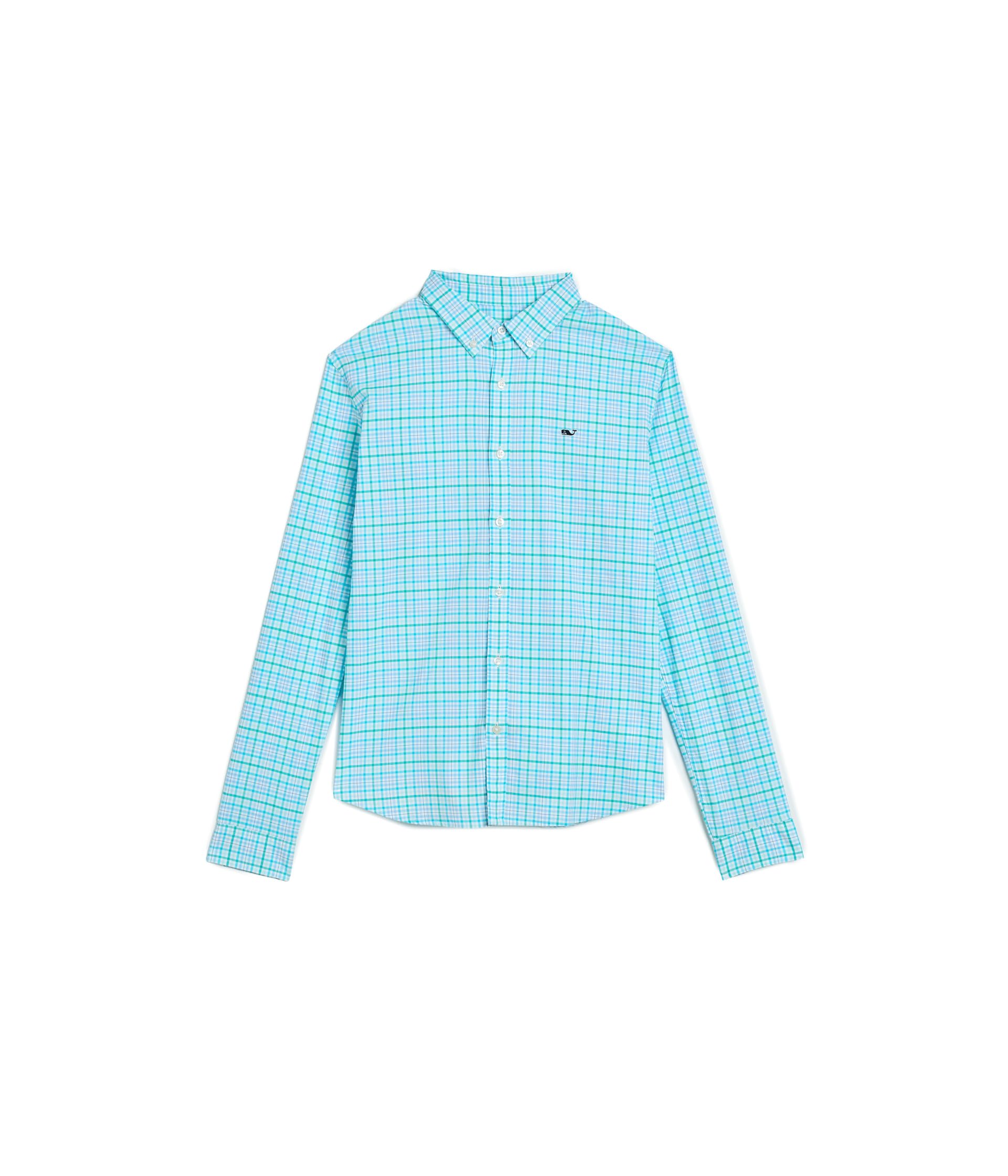 Tiki Torch Plaid Performance Cotton Shirt (Toddler/Little Kid/Big Kid)
