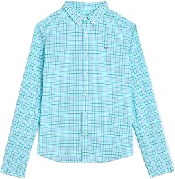 Tiki Torch Plaid Performance Cotton Shirt (Toddler/Little Kid/Big Kid)