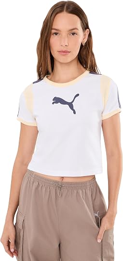 Graphic Ringer Baby Tee