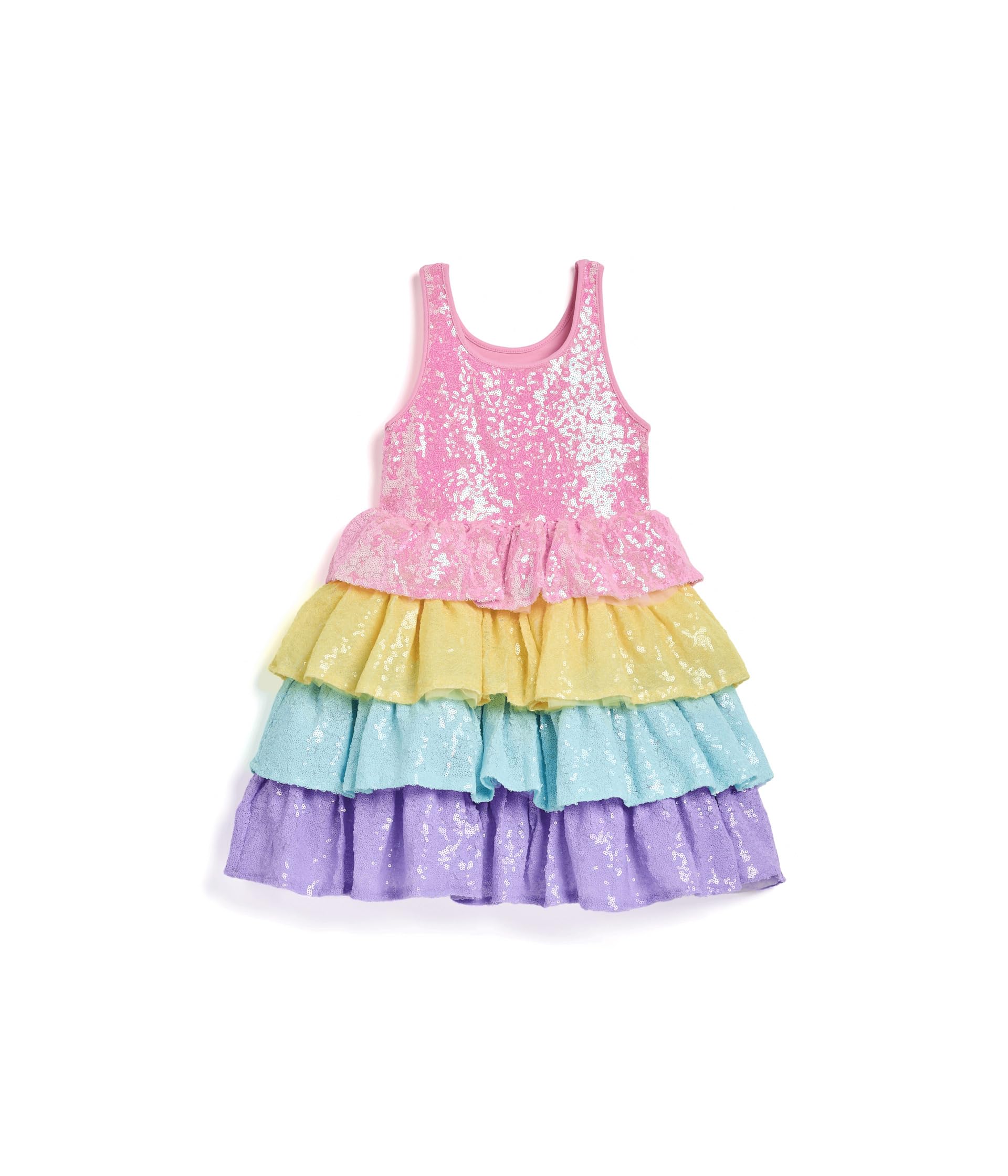Многослойное платье в пайетках Rainbow Sequin Dream (Детский)