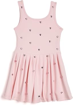 Peach Heart Scuba Tennis Dress (Little Kid/Big Kid)