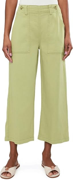 Mid-Rise Utility Crop Wide Leg Pants 25in Inseam