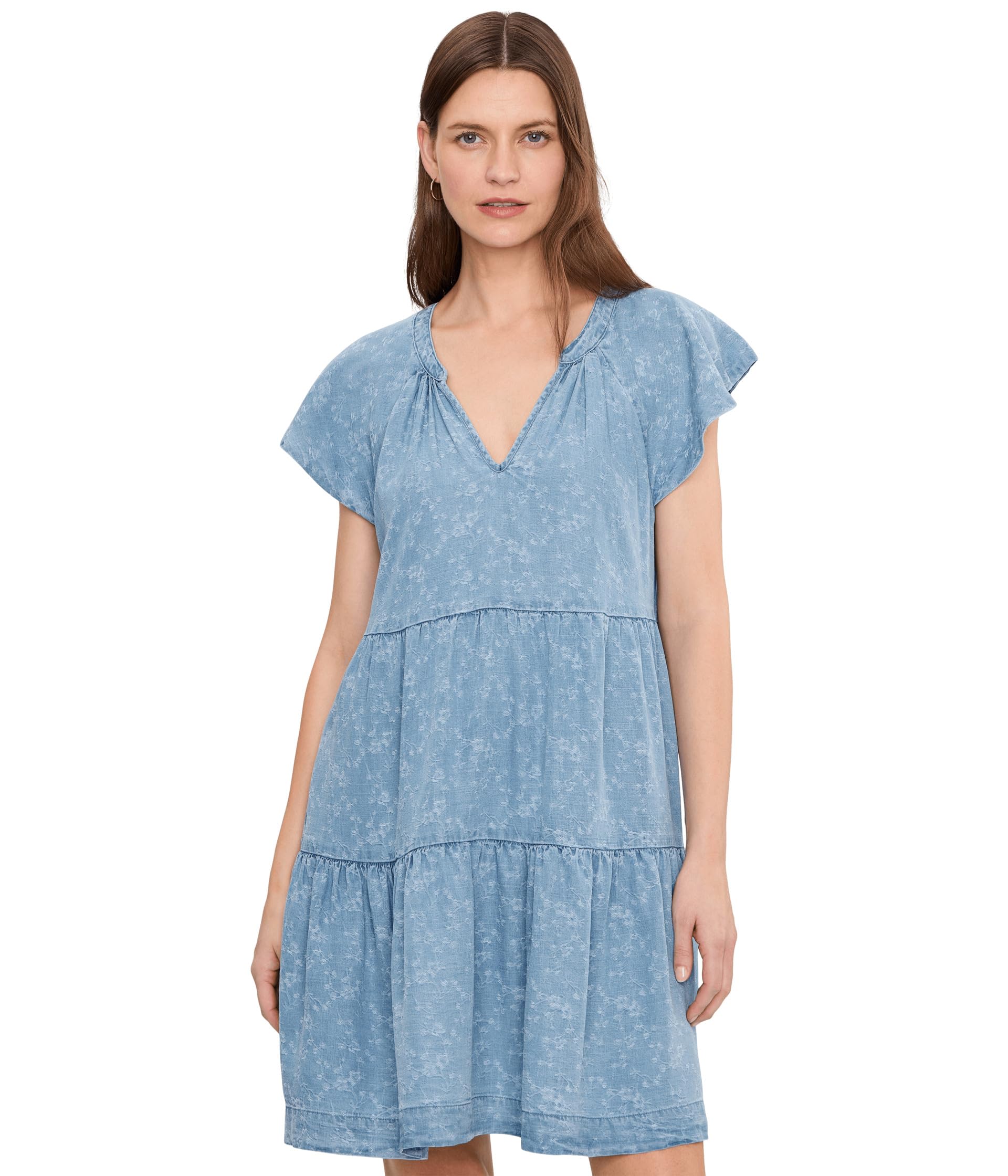 Женское платье Tiered Flutter Sleeve