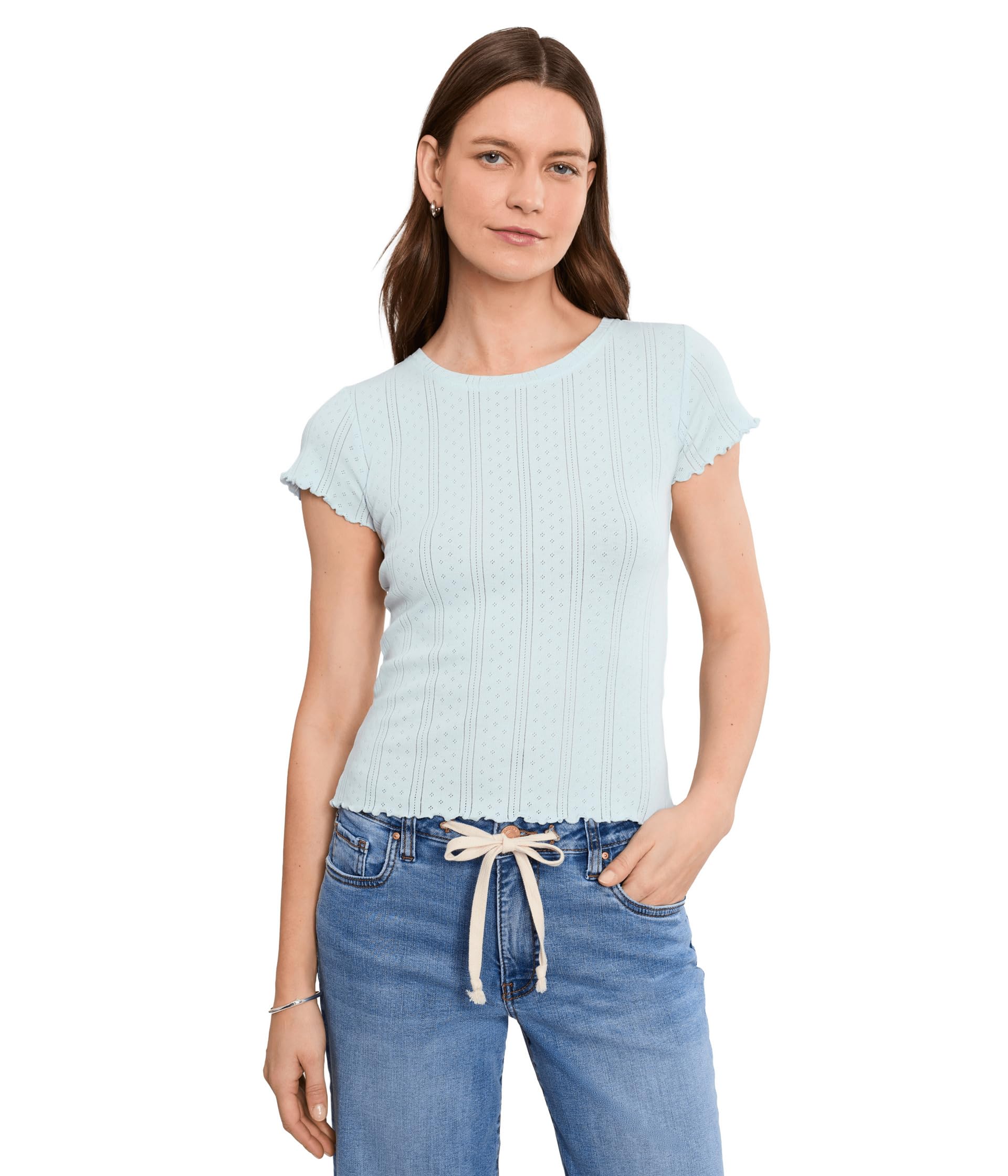 Женский топ Pointelle Rib Georgia Tee